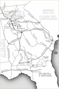 Doc Holliday Georgia 1870 Map