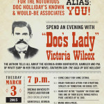Brenau University Poster for An Evening with Doc's Lady Victoria Wilcox