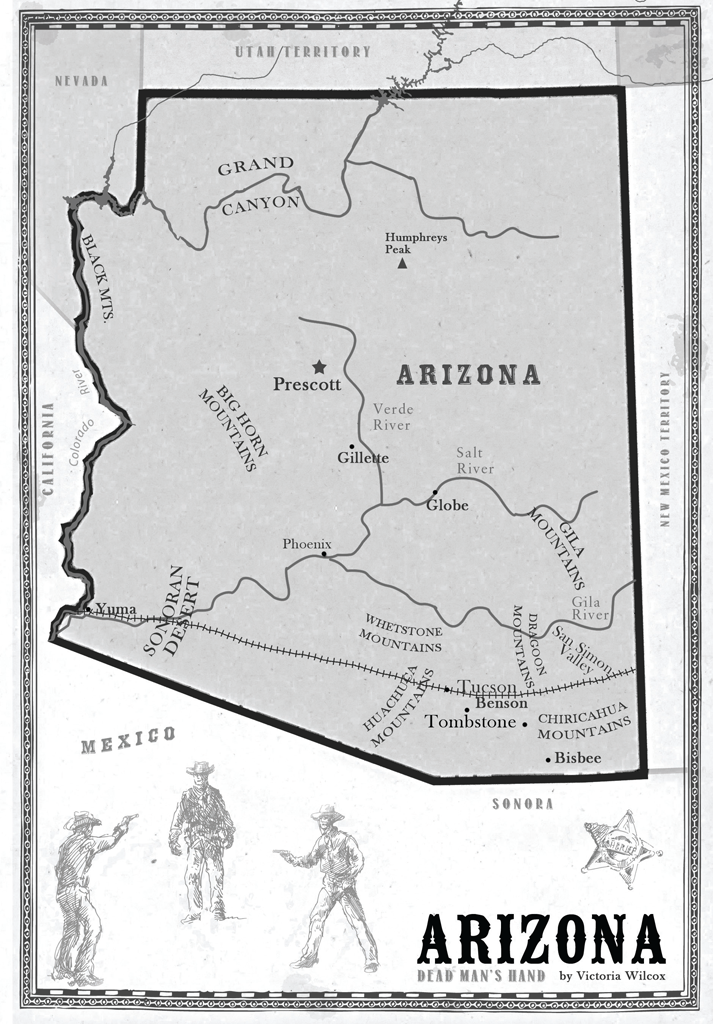 Dead Man's Hand Map of Arizona